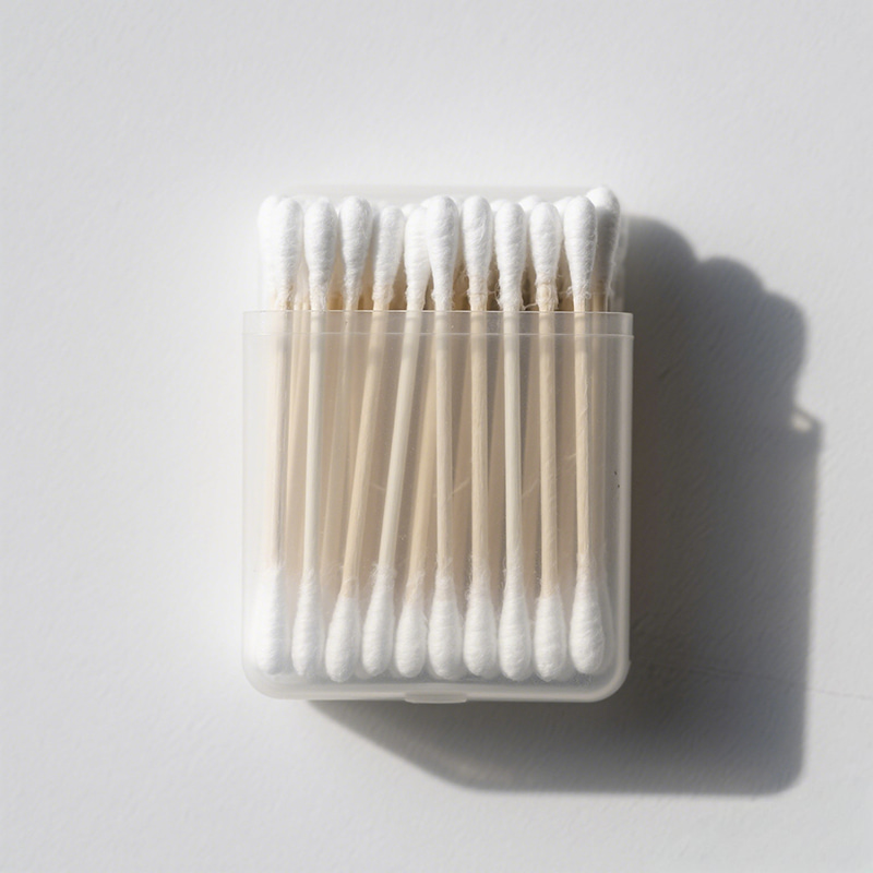 প্লাস্টিক স্টিক বক্স তুলো swabs